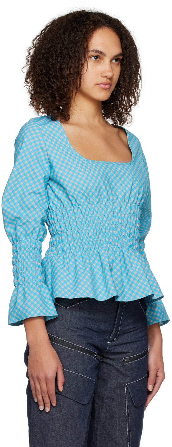 paria /FARZANEH Blue Bubblegum Blouse