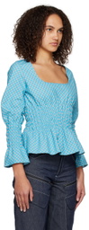 paria /FARZANEH Blue Bubblegum Blouse