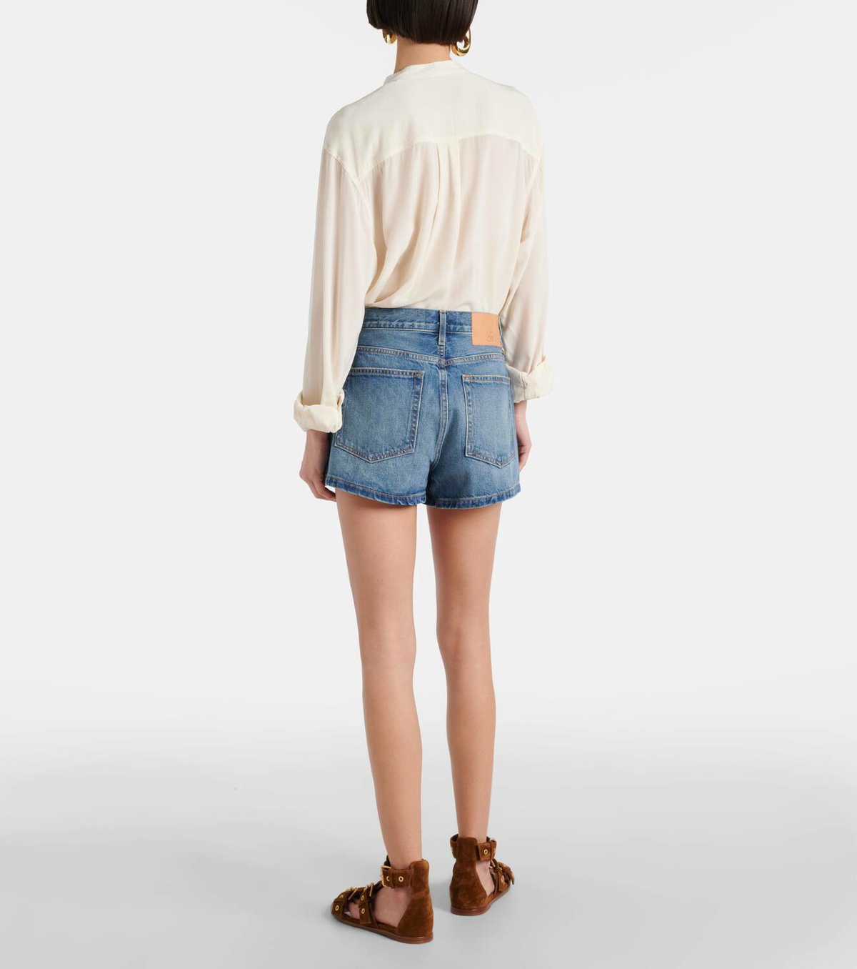 Ulla Johnson Greta high-rise denim shorts