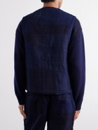 Blue Blue Japan - Nenrin Patchwork Cotton-Canvas Vest - Blue