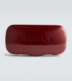 Gucci Logo rectangular sunglasses