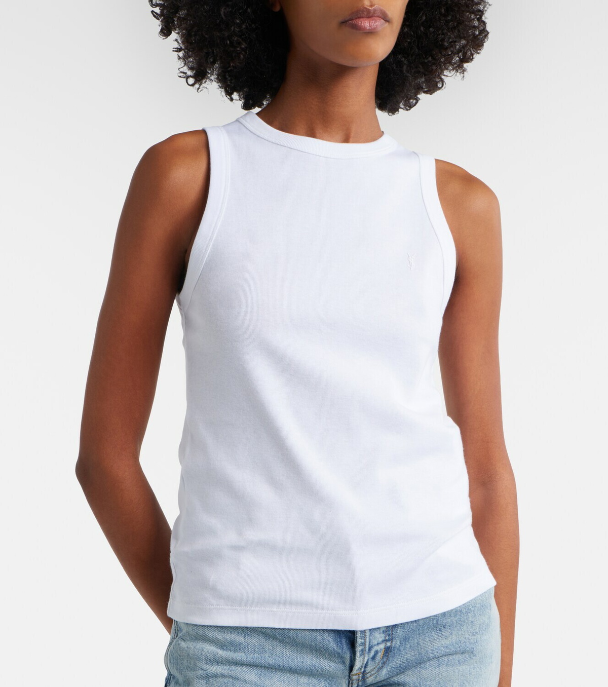 Saint Laurent Cassandre cotton T-shirt