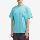 Patta Men's Washed Pocket T-Shirt in Blue Radiance