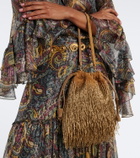 Etro Kalispera Small fringed suede shoulder bag