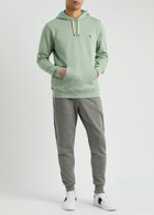 PS Paul Smith Logo-appliqued Hooded Cotton Sweatshirt Sage