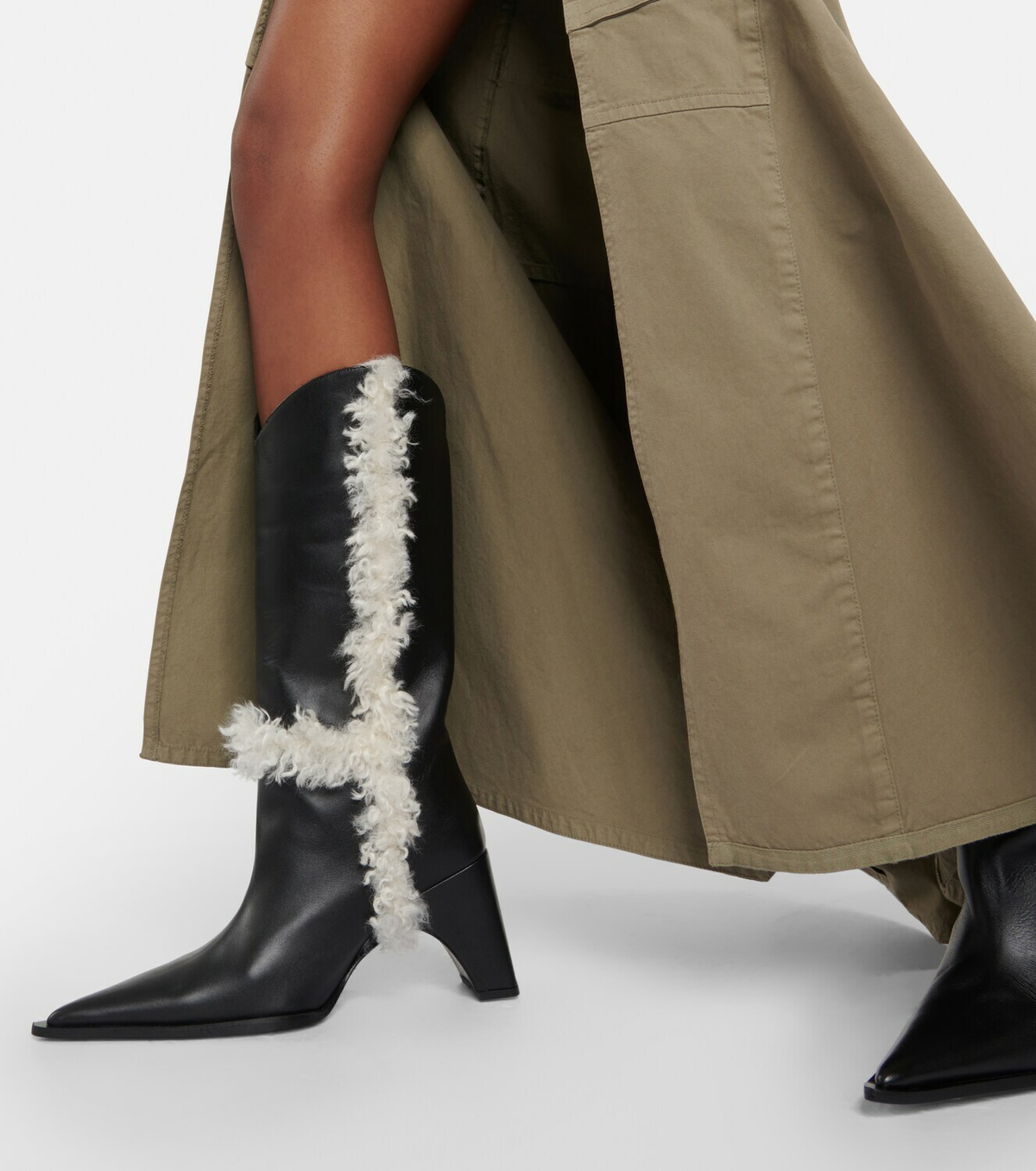 ロングブーツ Coperni Beige Leather Bridge Boot Bridge Boot – Coperni