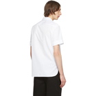 Neil Barrett White Black Pocket Short Sleeve Shirt