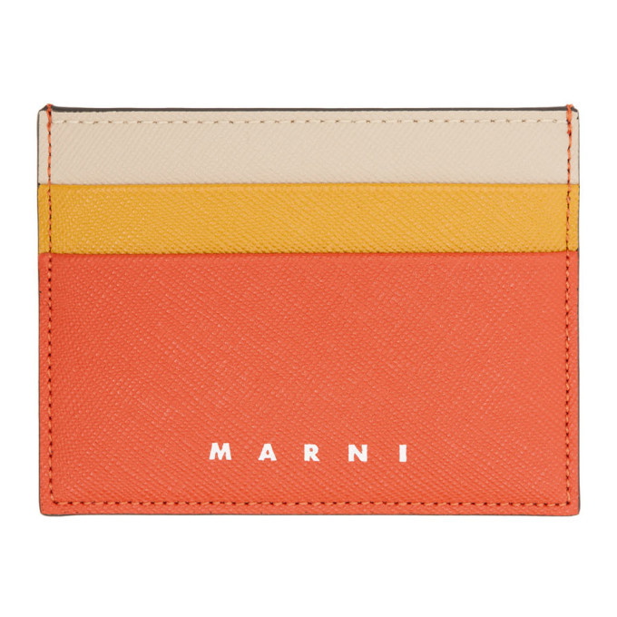 Photo: Marni Red and Orange Colorblock Card Holder