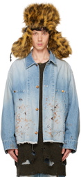 doublet Blue Cutoff Denim Jacket