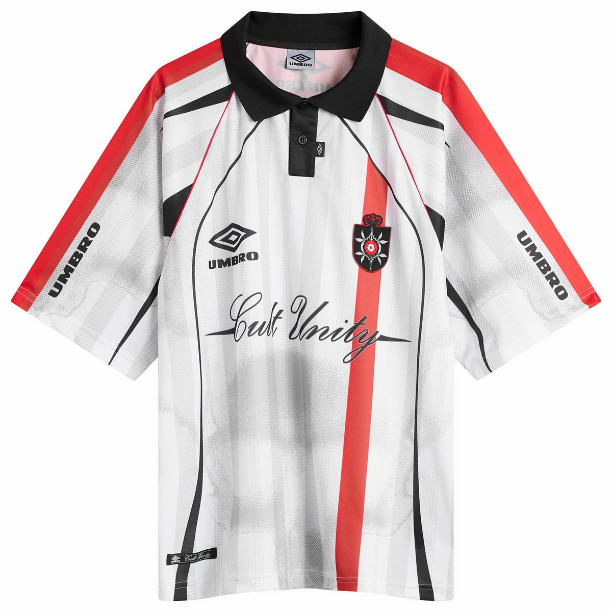 Umbro by Slam Jam Men's 01 03 Polo in White Red