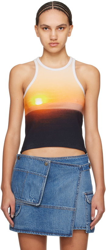 Photo: MSGM Multicolor Tanzanian Sunset Tank Top