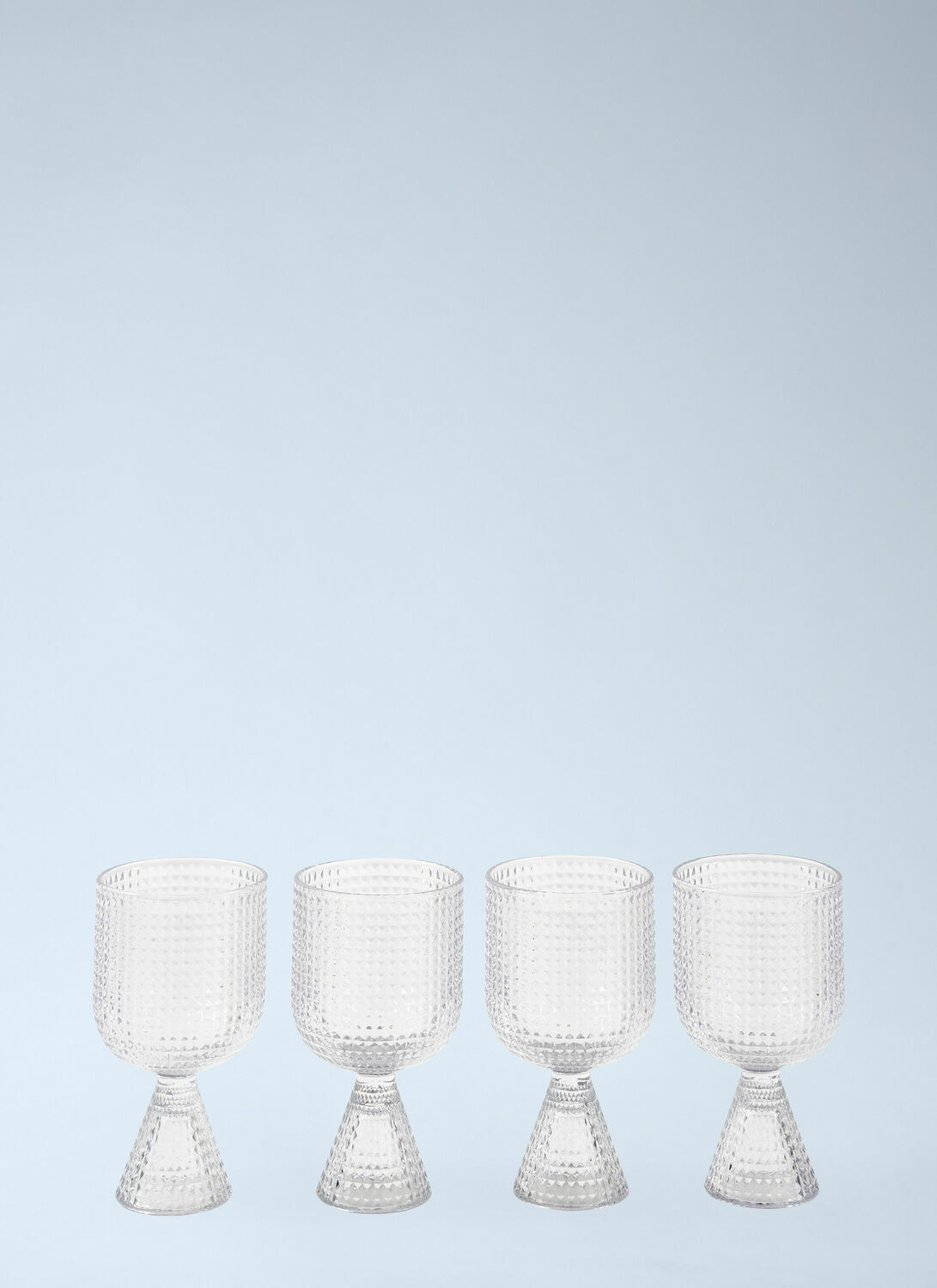 POLSPOTTEN Set Of Four Rooftop Wine Glasses