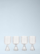 POLSPOTTEN Set Of Four Rooftop Wine Glasses