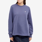 Champion Women's x Beams Boy Crew Sweat in Blue