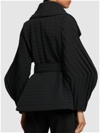 ISSEY MIYAKE - Quilted Belted Short Jacket