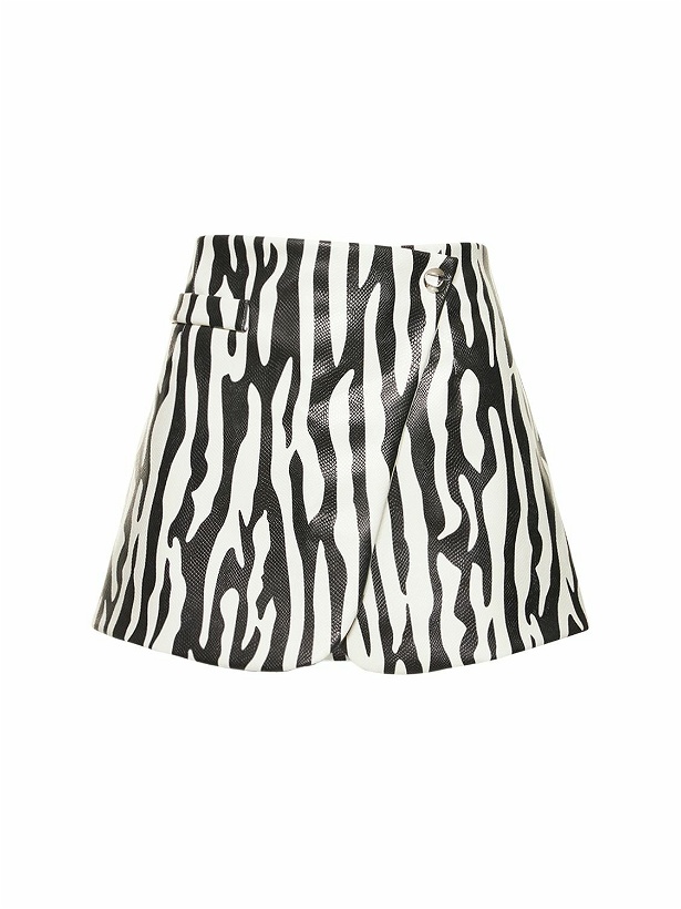 Photo: COPERNI - Zebra Coated Jersey Mini Skirt