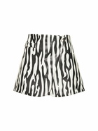 COPERNI - Zebra Coated Jersey Mini Skirt