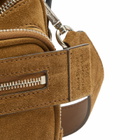 Acne Studios Women's Camero Party Suede Bag in Cognac Brown 