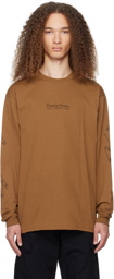 Carhartt Work In Progress Brown Safety Pin Long Sleeve T-Shirt