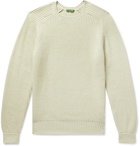 Sid Mashburn - Ribbed Merino Wool-Blend Sweater - Neutrals