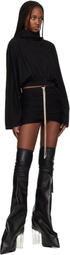 Rick Owens DRKSHDW Black Temple Buds Shorts