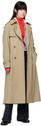 AURALEE Beige Light Wool Max Trench Coat