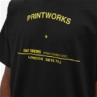 Raf Simons Men's Printworks Tour T-Shirt in Black