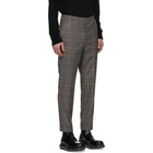 Neil Barrett Grey Wool Check Trousers