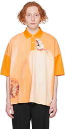 JW Anderson Orange Oversized Veggie Polo