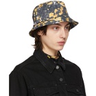 MCQ Grey and Yellow Ripstop Beach Hat