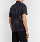 Theory - Irving Printed Cotton-Blend Poplin Shirt - Blue