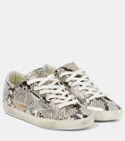 Golden Goose Super-Star snake-effect leather sneakers