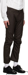 Junya Watanabe Brown Paneled Trousers