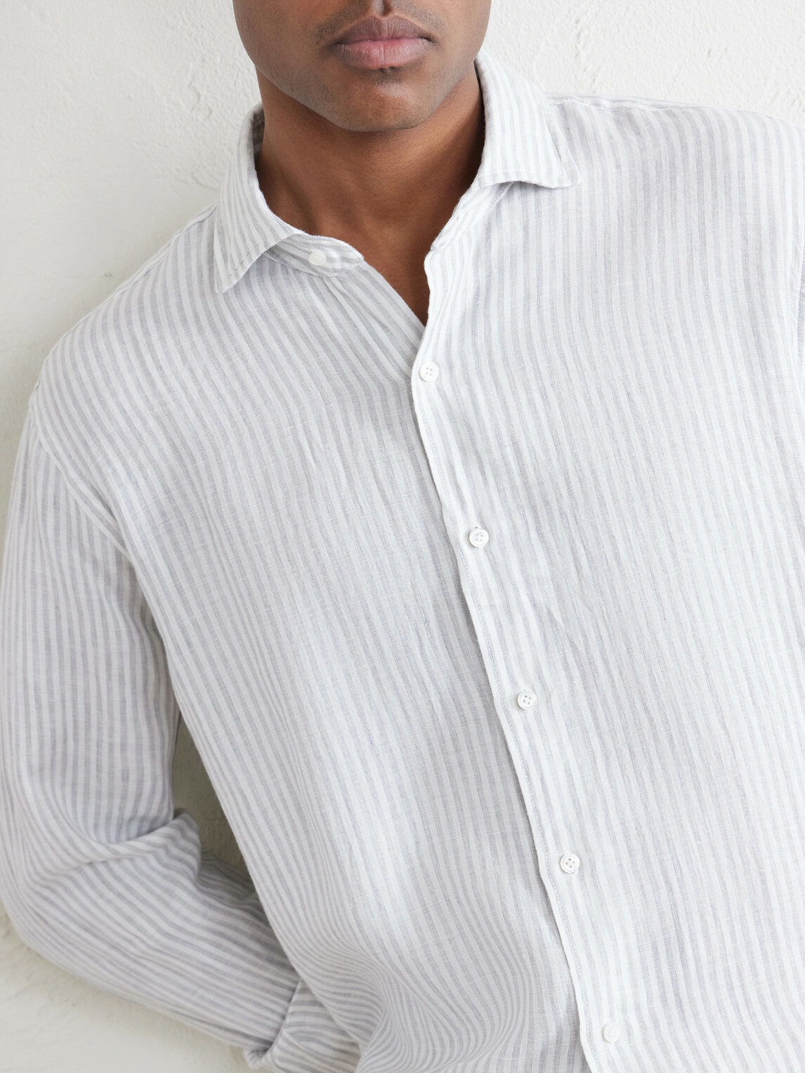 Peter Millar - Astino Lino Striped Cotton Shirt - White