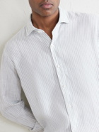 Peter Millar - Astino Lino Striped Cotton Shirt - White