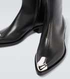 Alexander McQueen Punk leather ankle boots