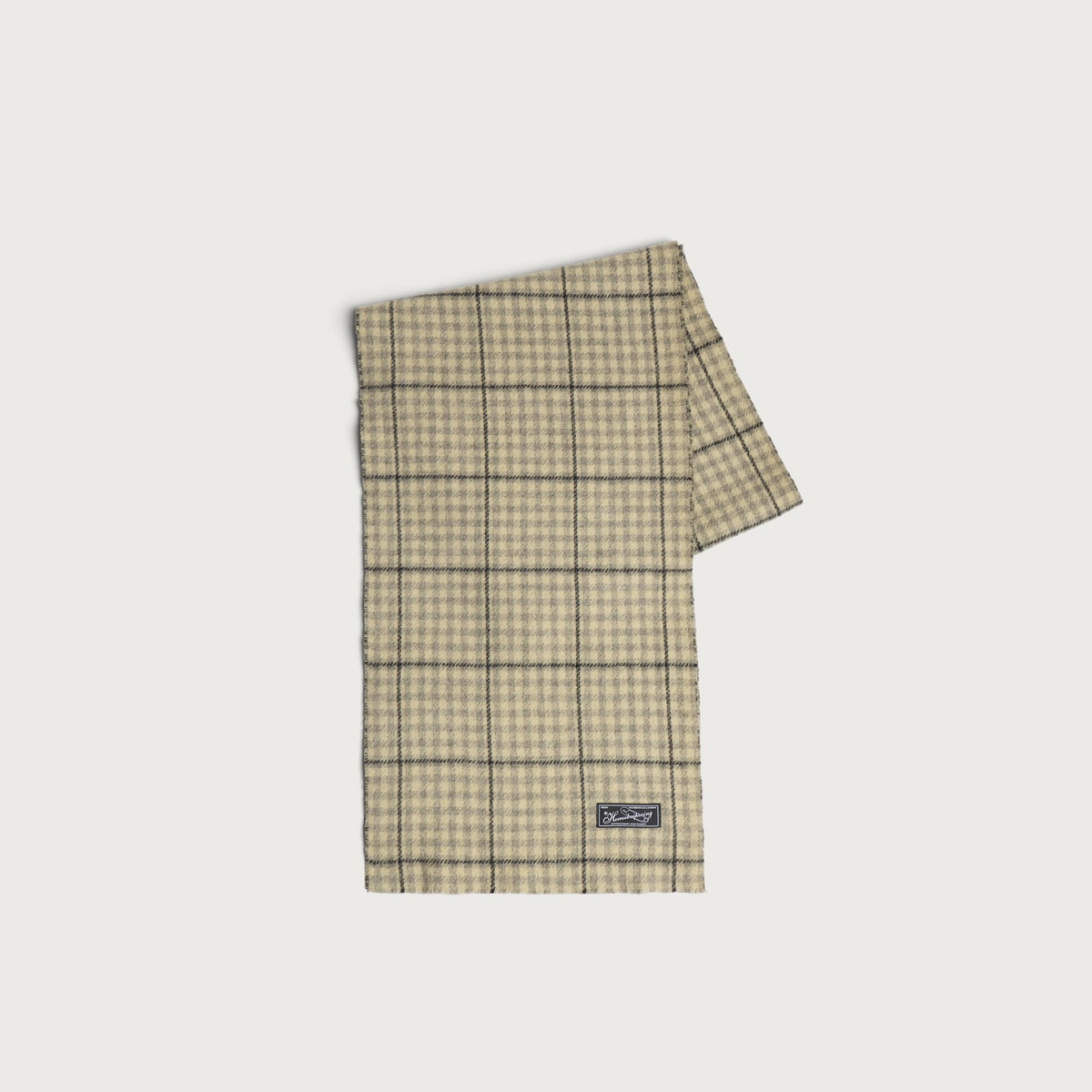 mfpen Men's Facade Double Faced Scarf in Double Faced Grey Check
