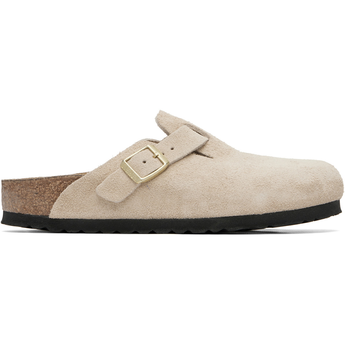 Birkenstock Beige Narrow Boston Slip-on Loafers