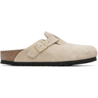 Birkenstock Beige Narrow Boston Slip-on Loafers