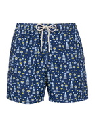 MC2 Saint Barth Man Lightweight Fabric Swim-shorts Lighting Micro Fantasy With Gin Mare Print | Gin Mare Special Edition