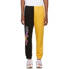 Clot Black and Yellow Colorblock Lounge Pants