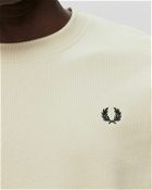 Fred Perry Crew Neck Sweatshirt White - Mens - Sweatshirts