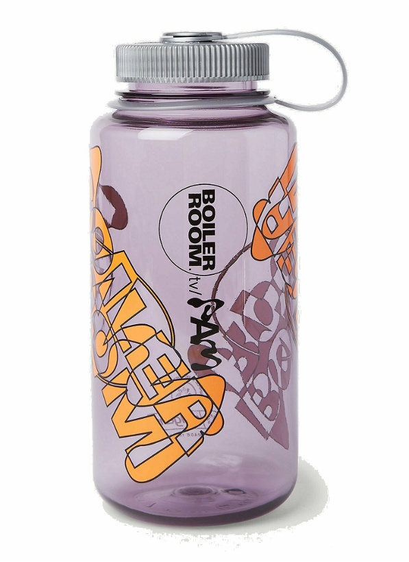 Photo: Boiler Room x P.A.M. - Graphic Print Water Bottle in Lilac