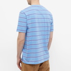 Folk Men's Multi Stripe T-Shirt in Memory Stripe