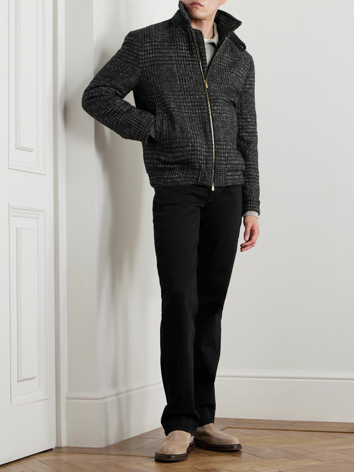 BRUNELLO CUCINELLI ウール混ジャケット Brunello Cucinelli Pure Gray Wool Jacket - Grey|MY4966382CL717