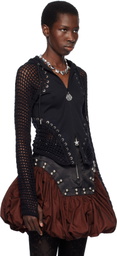 Chopova Lowena Black Tumble Hoodie