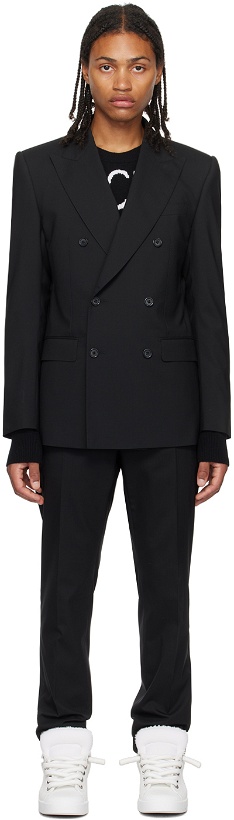 Photo: Dolce & Gabbana Black Peaked Lapel Suit