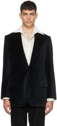 Factor's Navy Linen Blazer