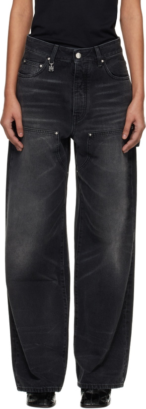 Photo: AMIRI Black Carpenter Jeans