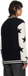 Balmain Black & White Jacquard Sweater
